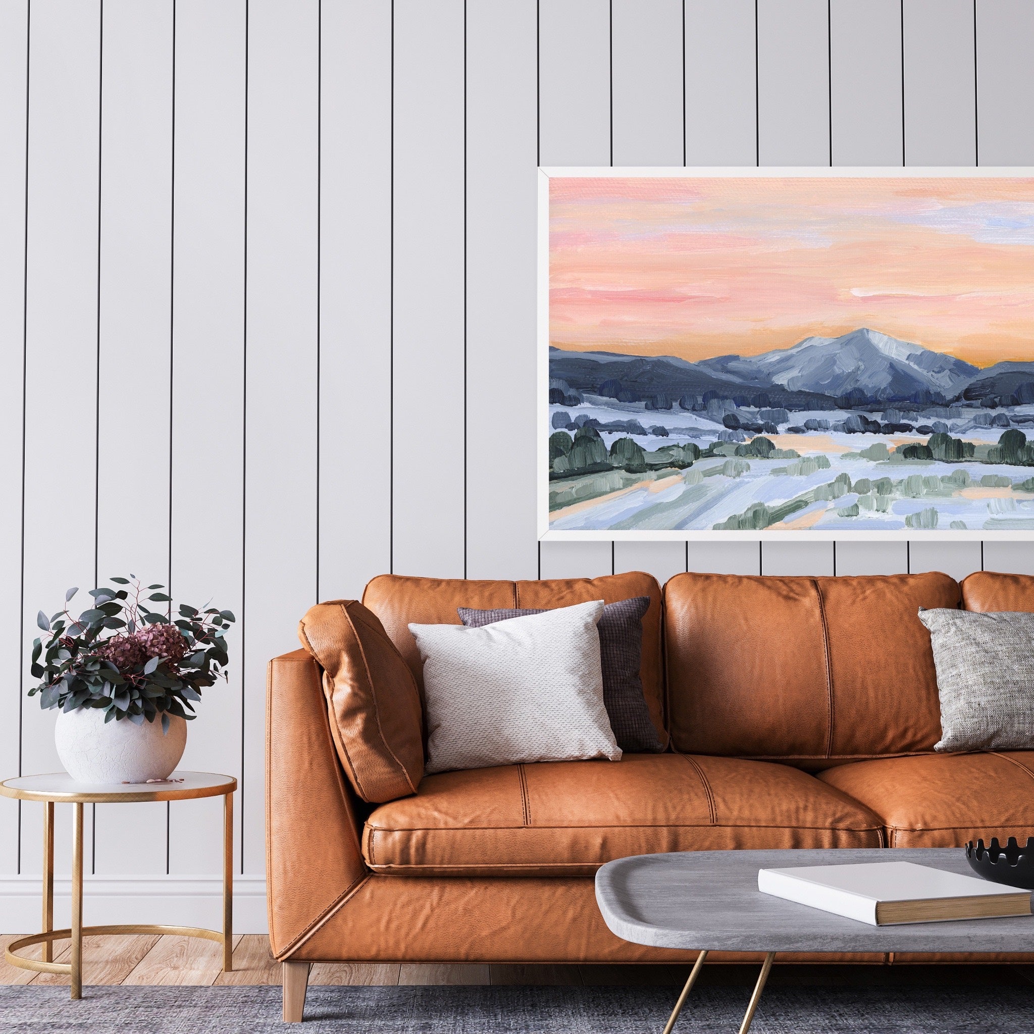 "Watching Sunsets" Art Print