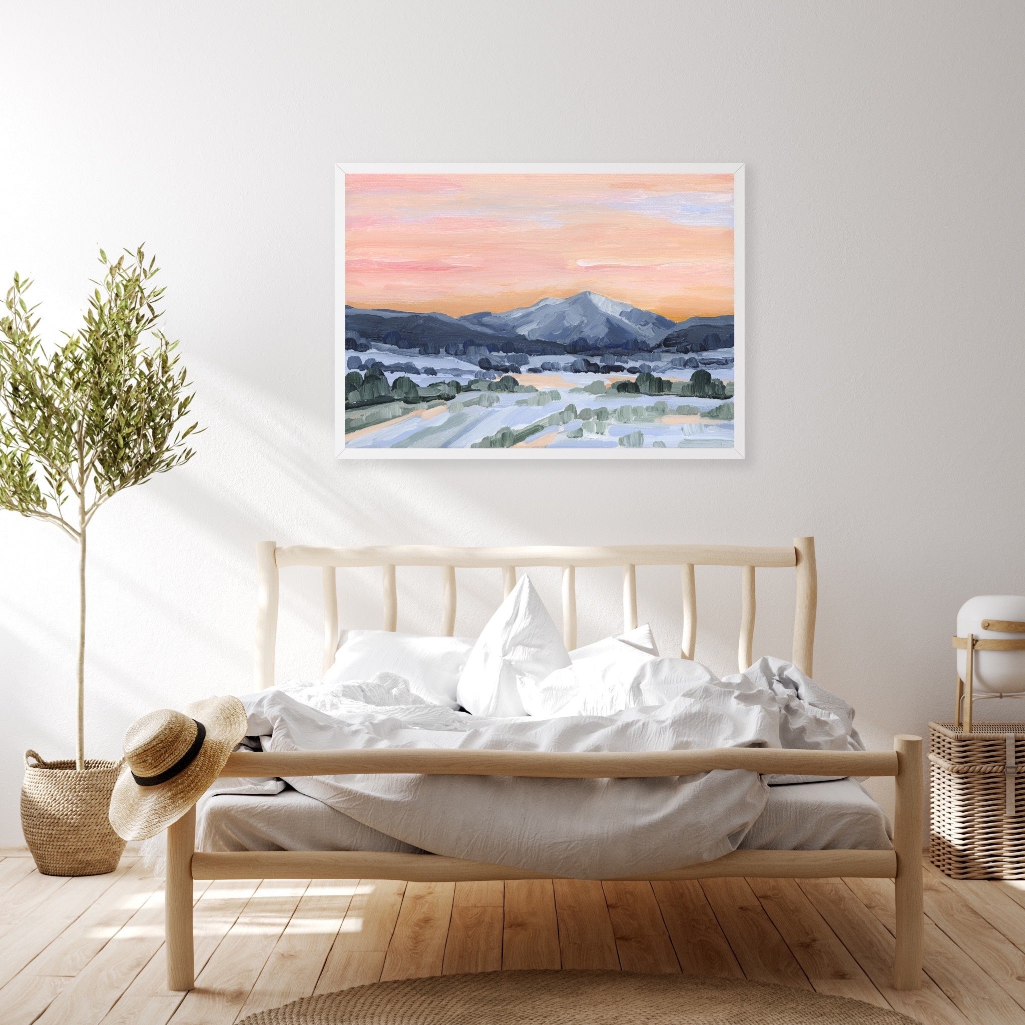 "Watching Sunsets" Art Print