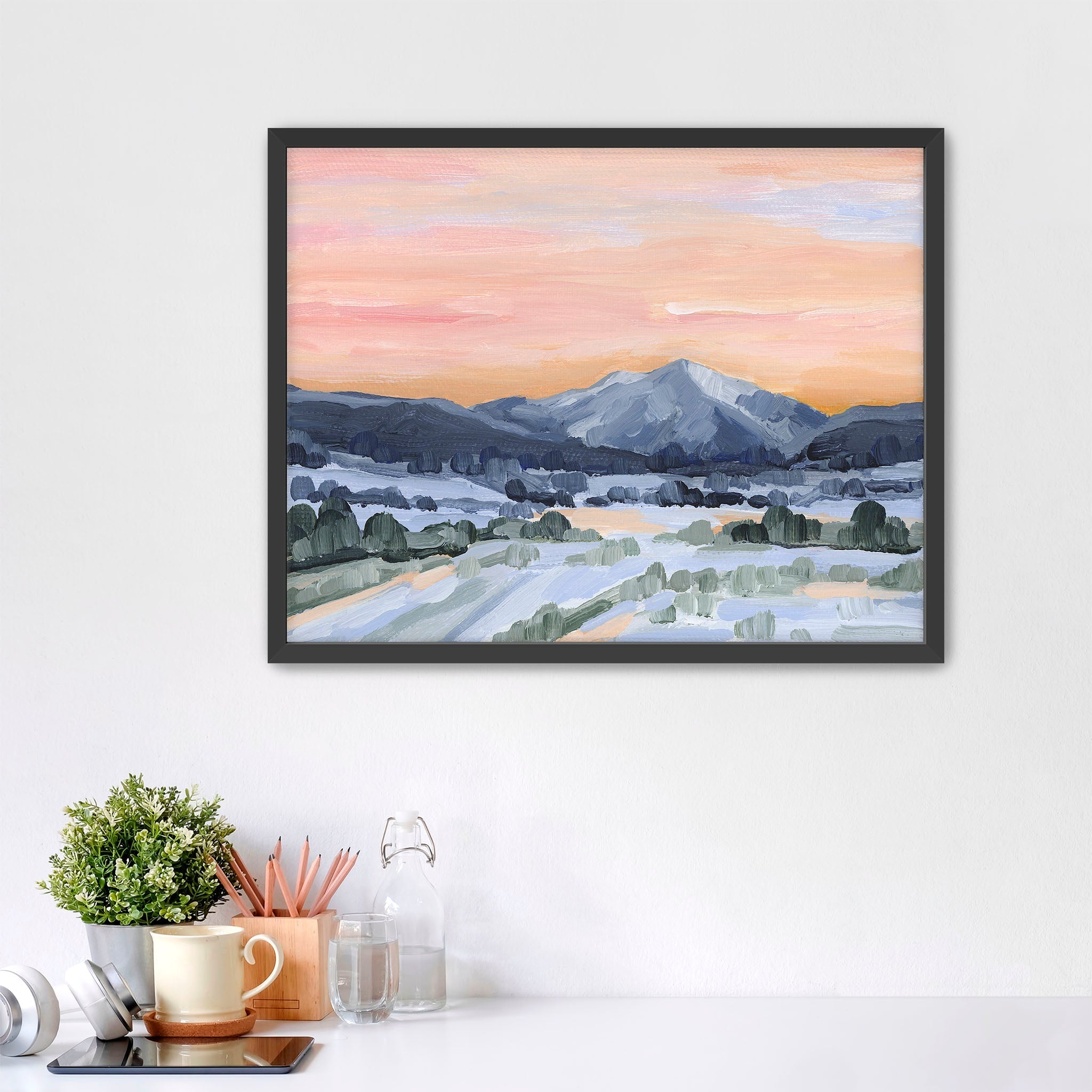 "Watching Sunsets" Art Print