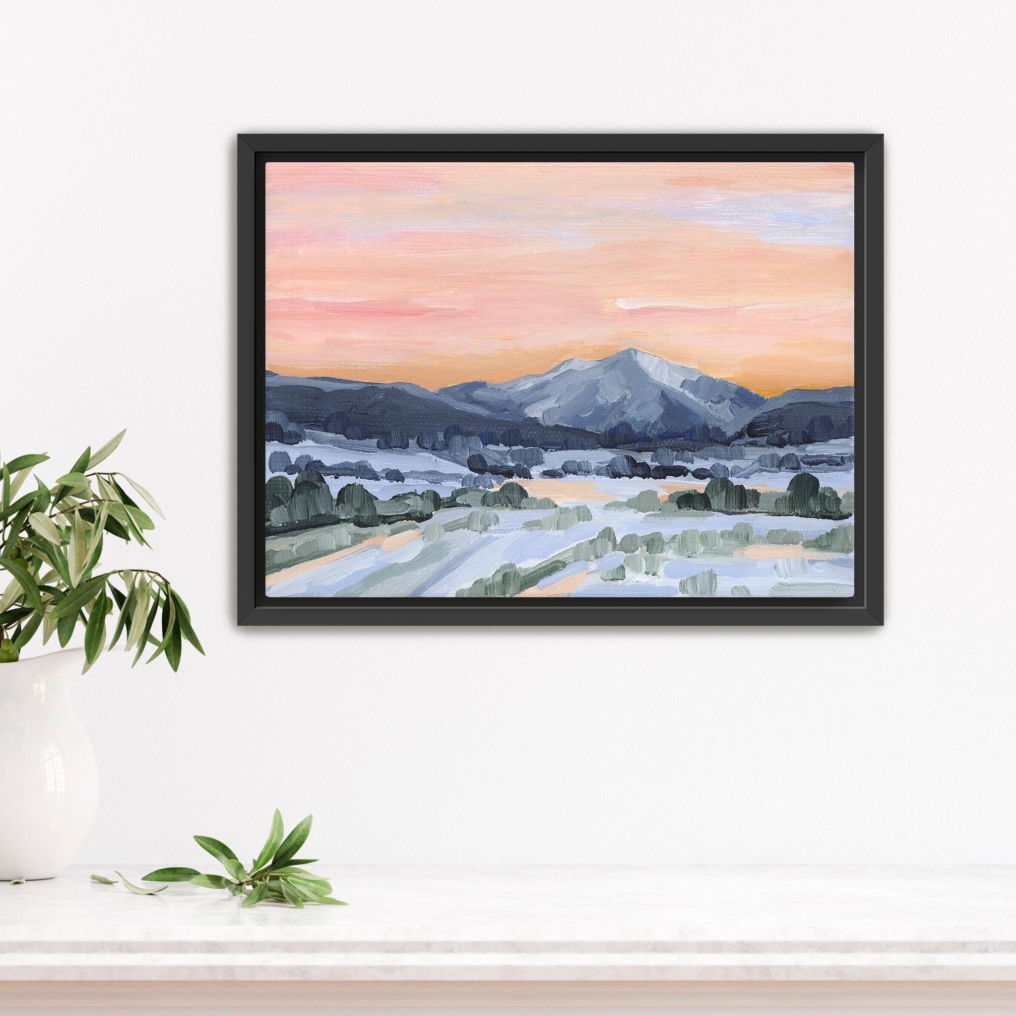 "Watching Sunsets" Art Print