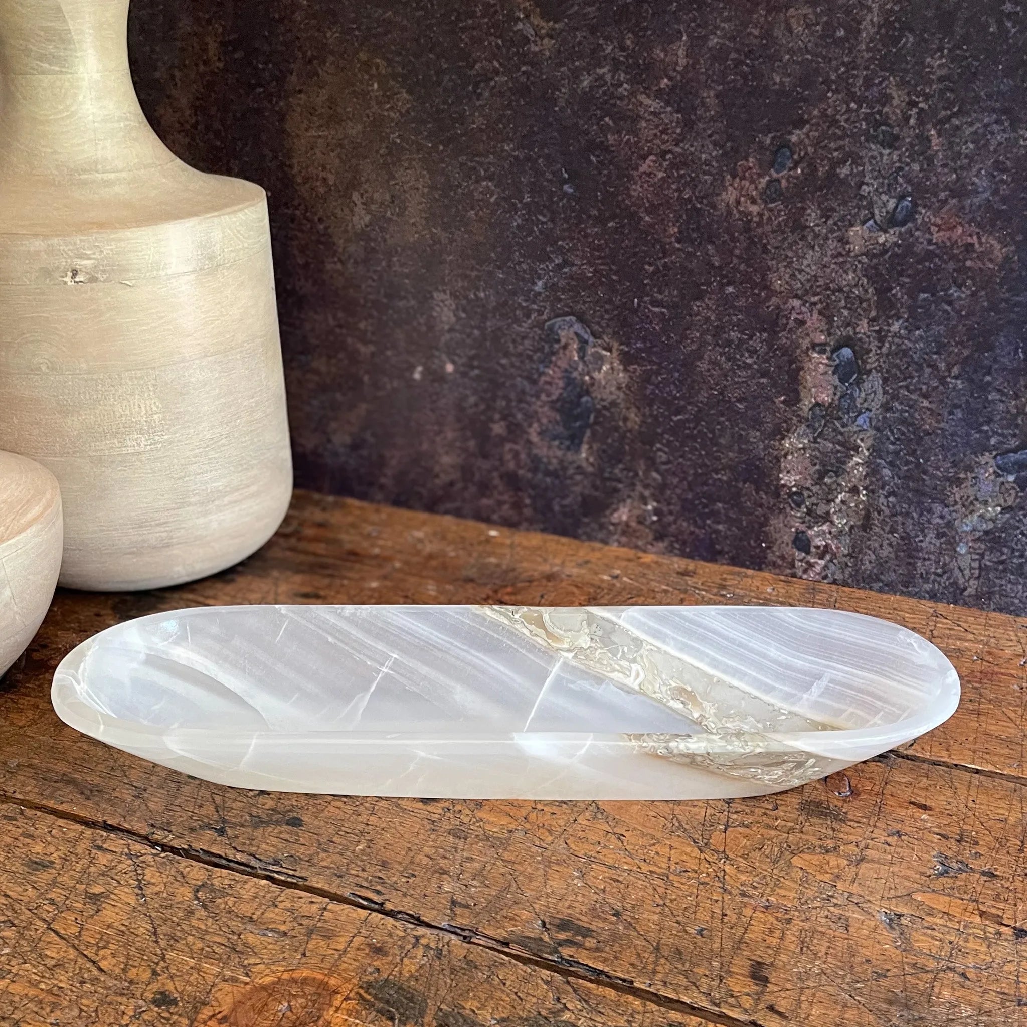 White Onyx Canoe