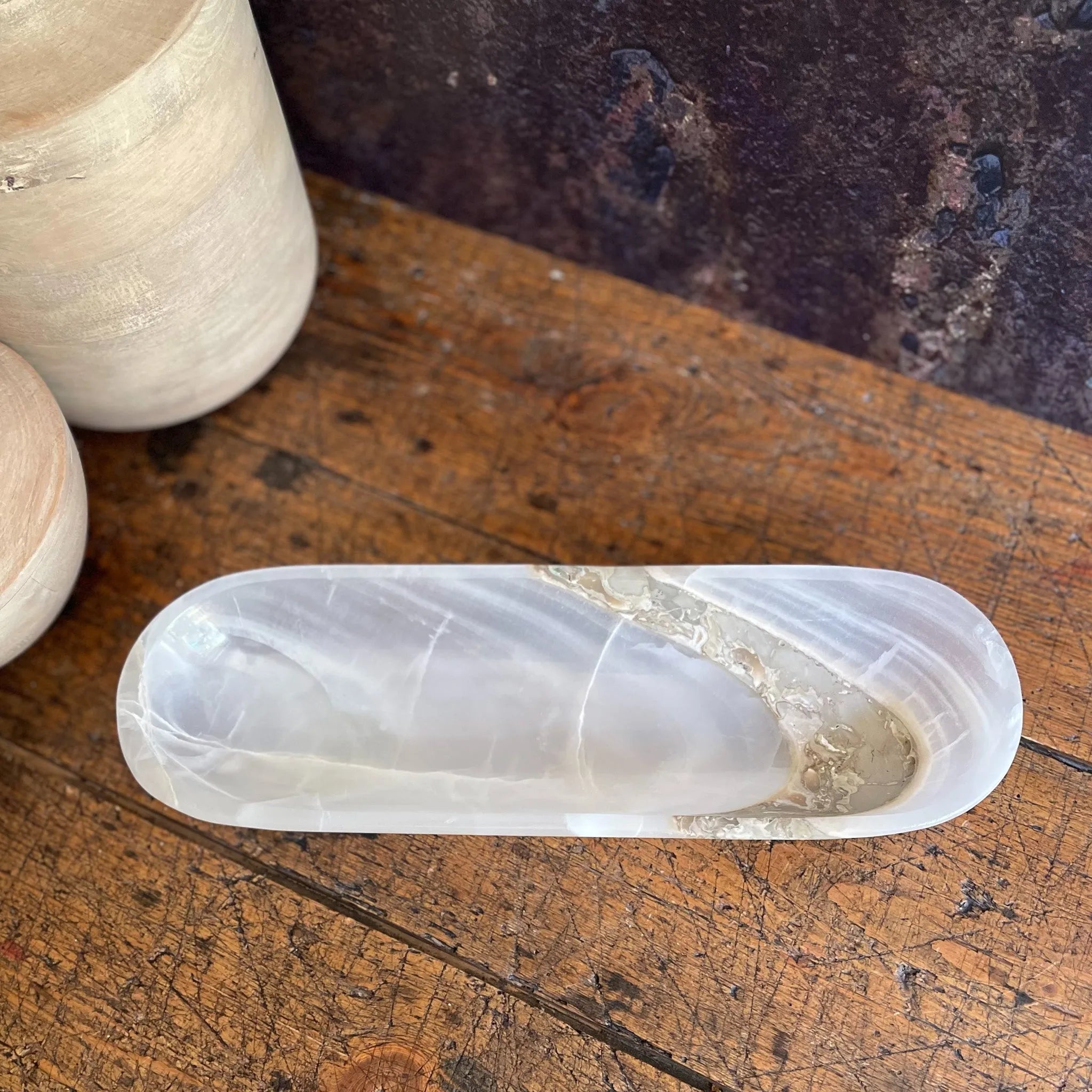 White Onyx Canoe