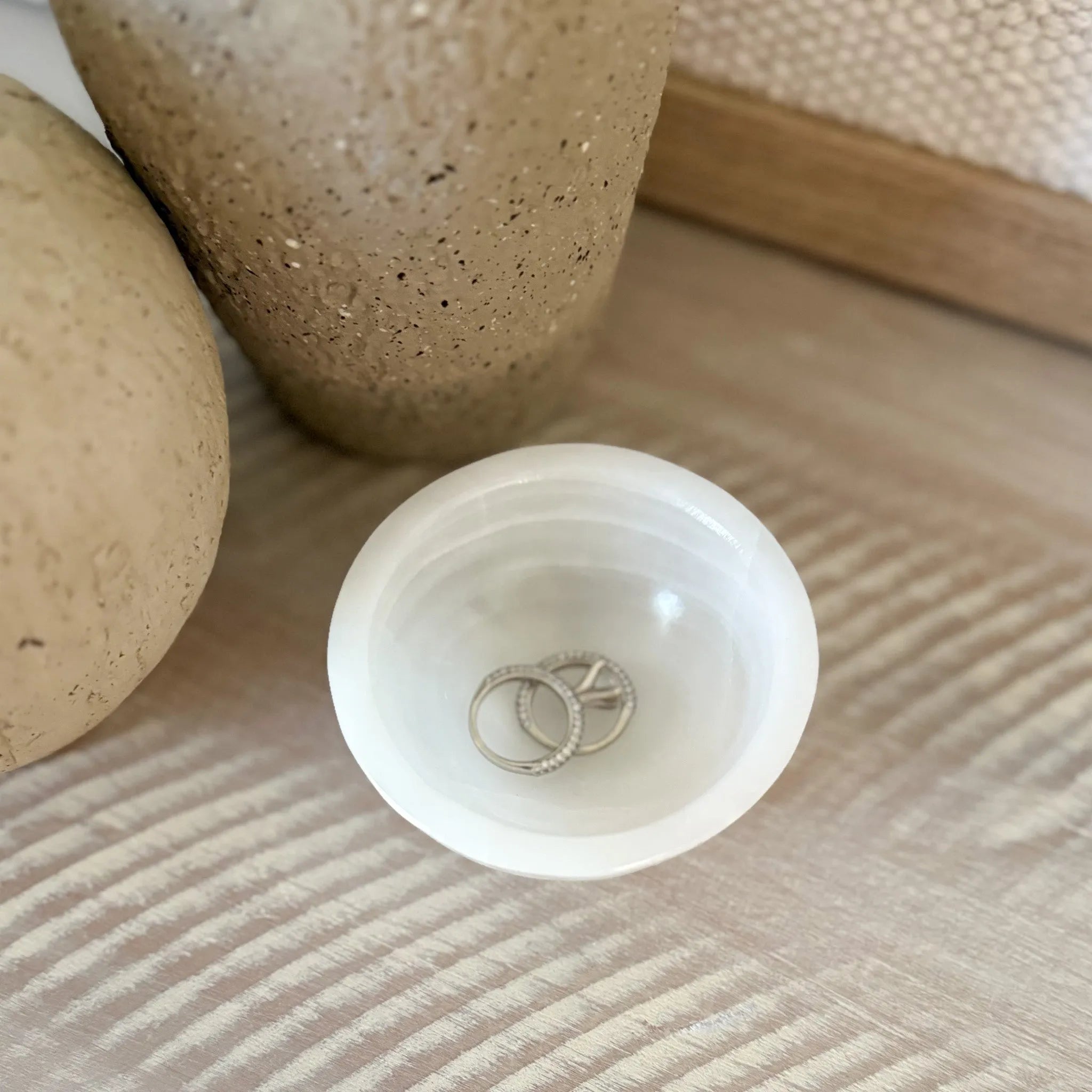 White Onyx Ring Dish