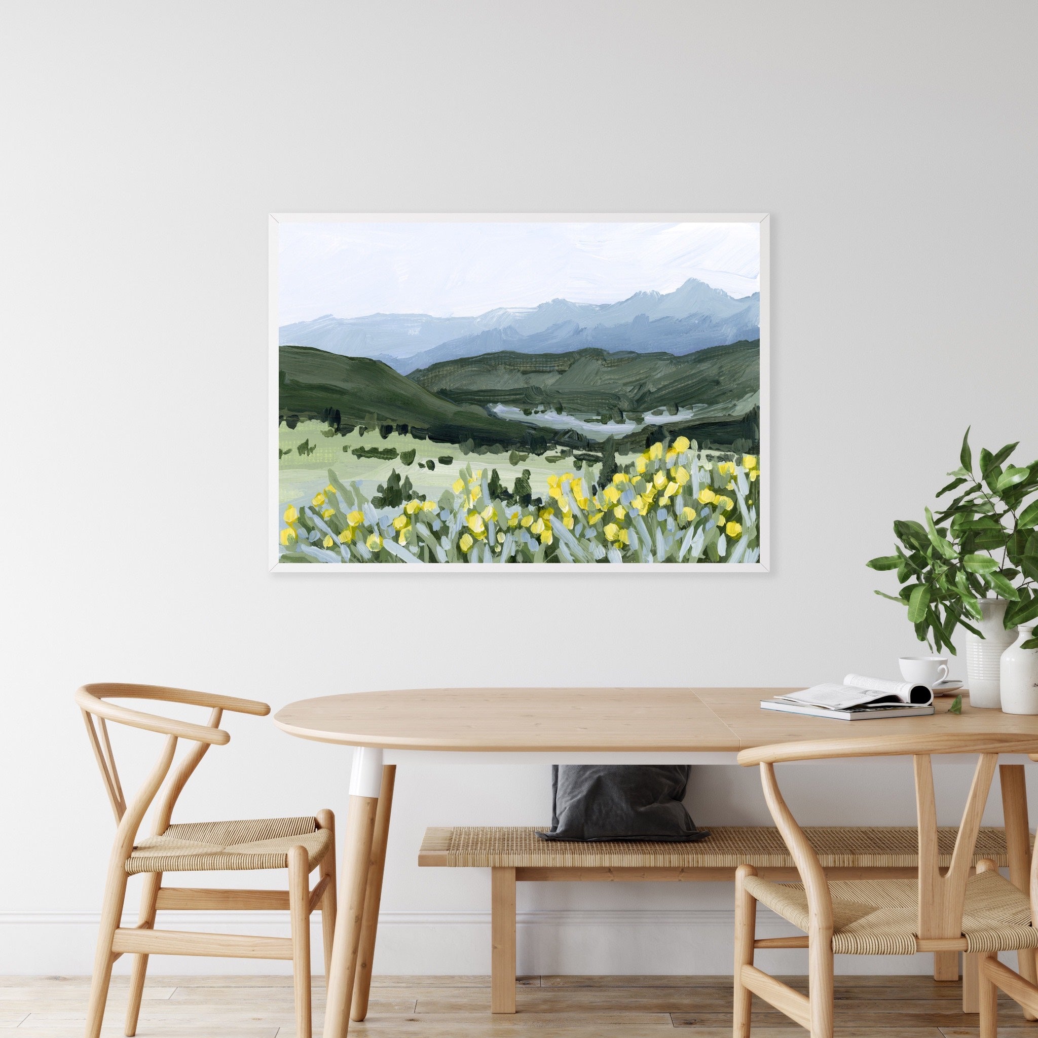 "Wildflower Hike" Art Print