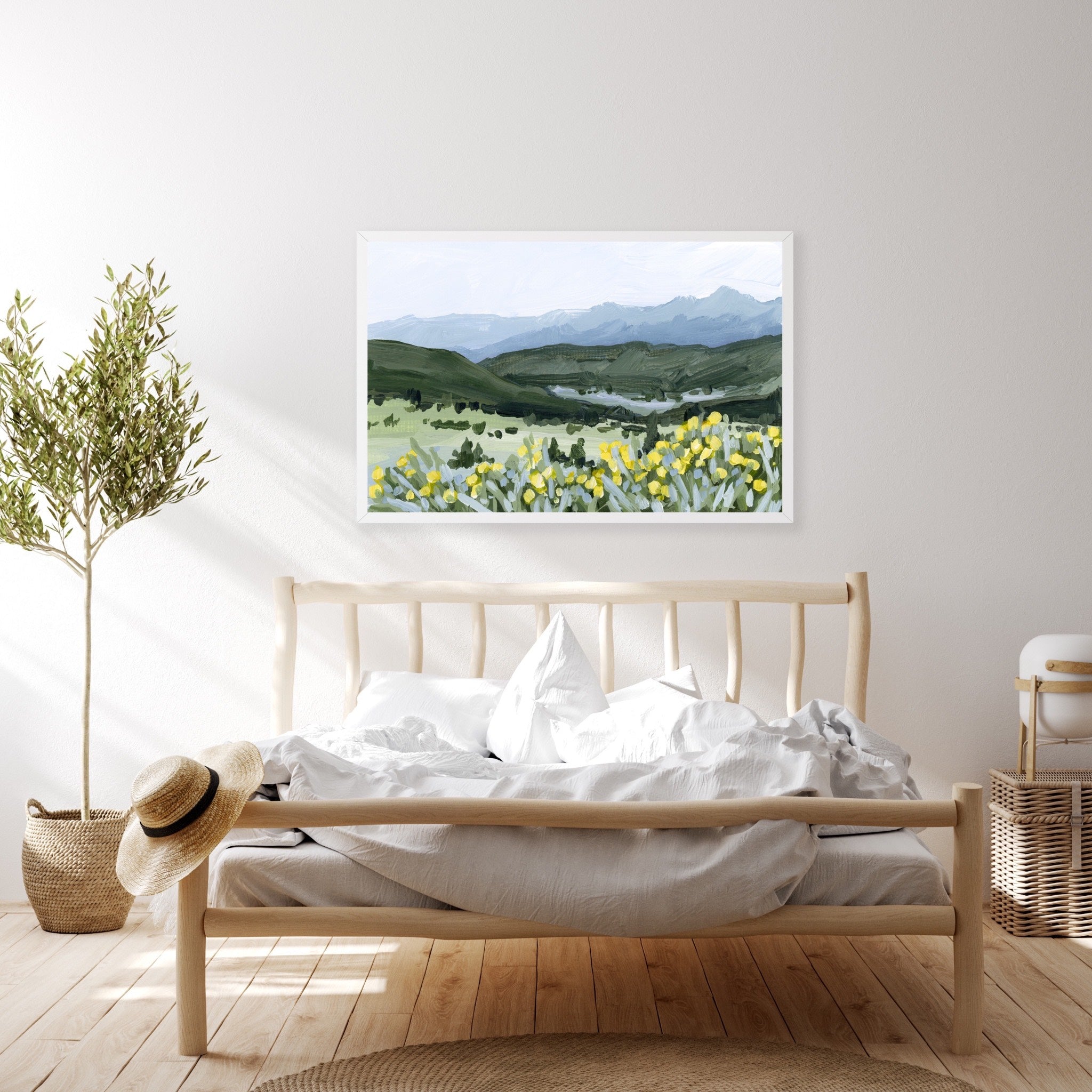 "Wildflower Hike" Art Print