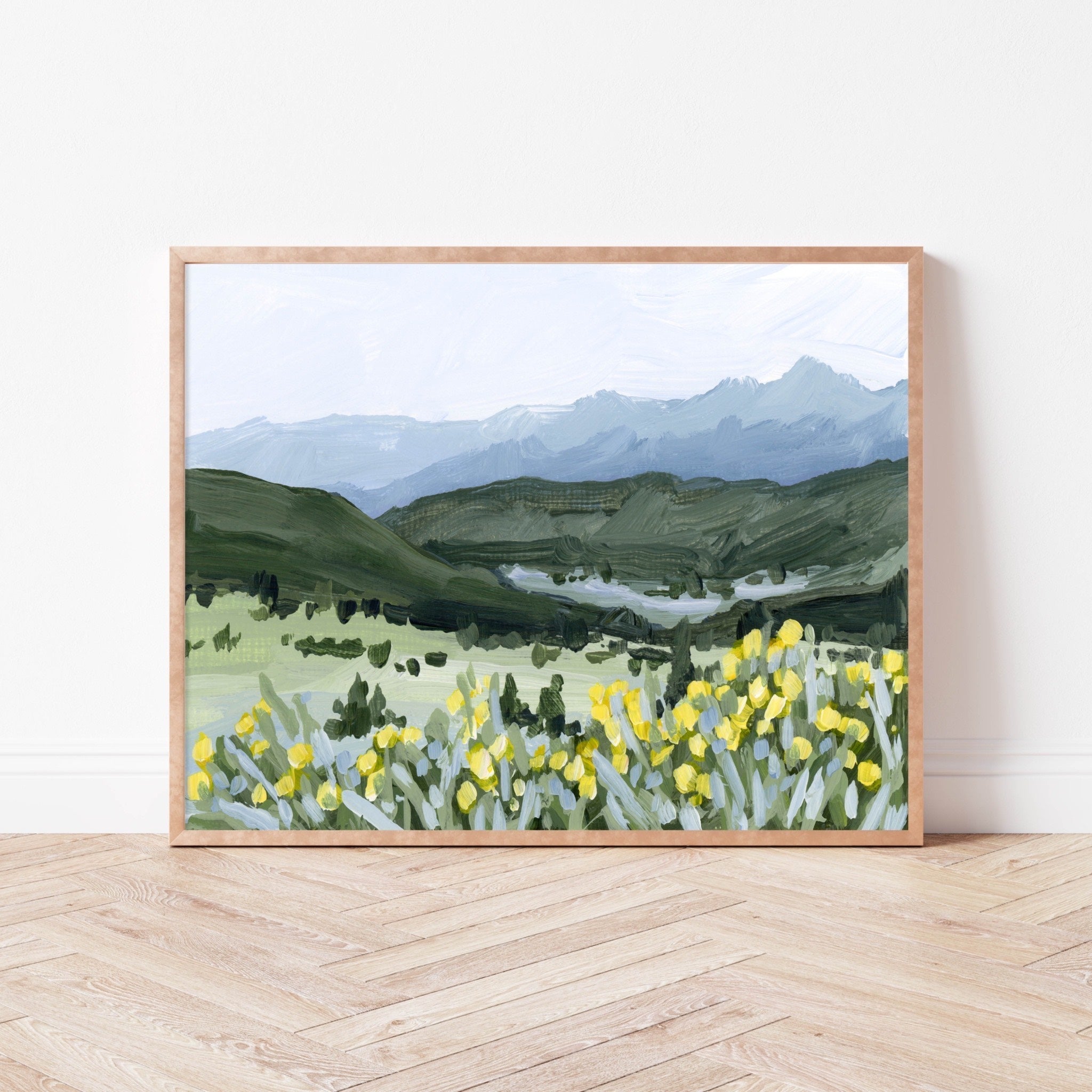 "Wildflower Hike" Art Print