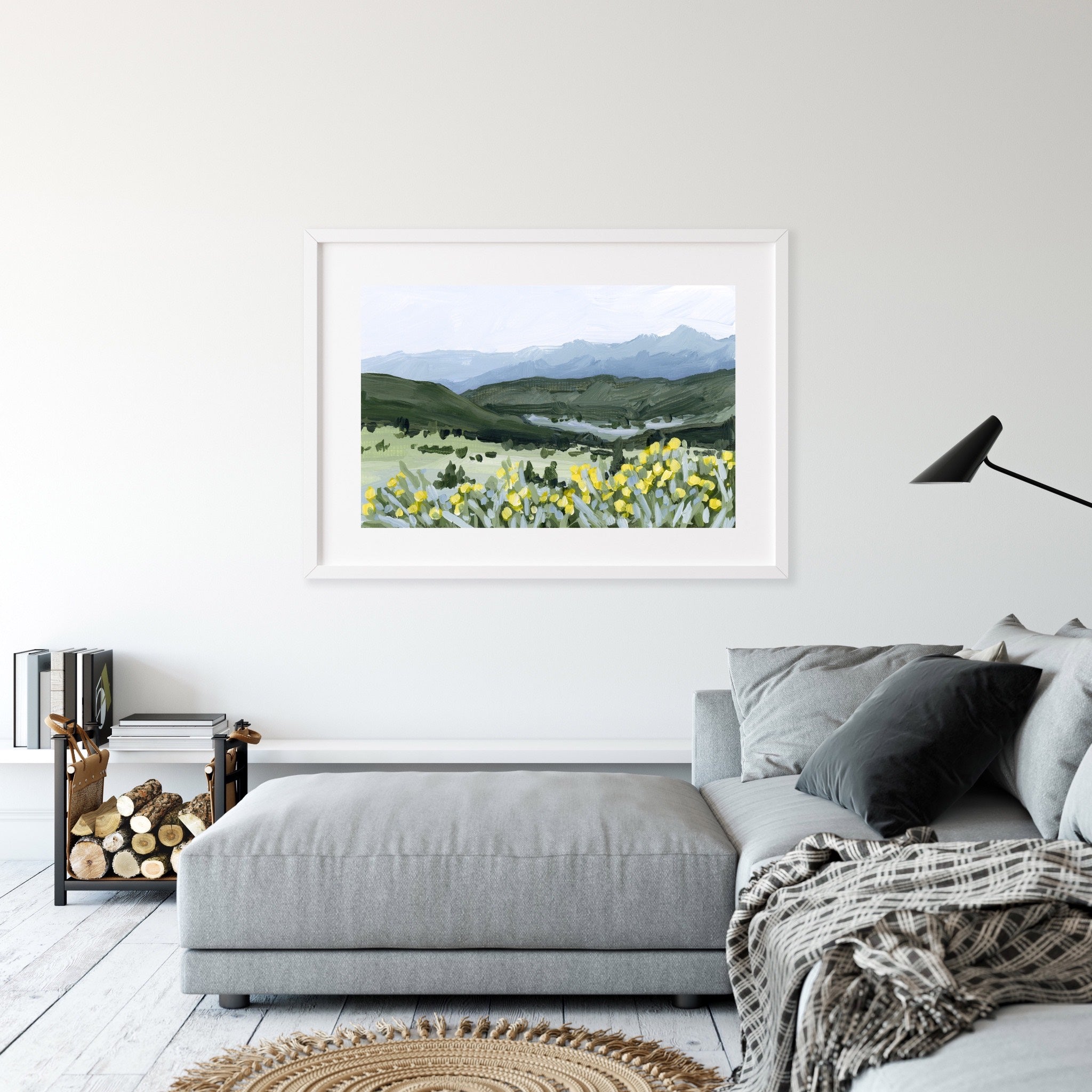 "Wildflower Hike" Art Print