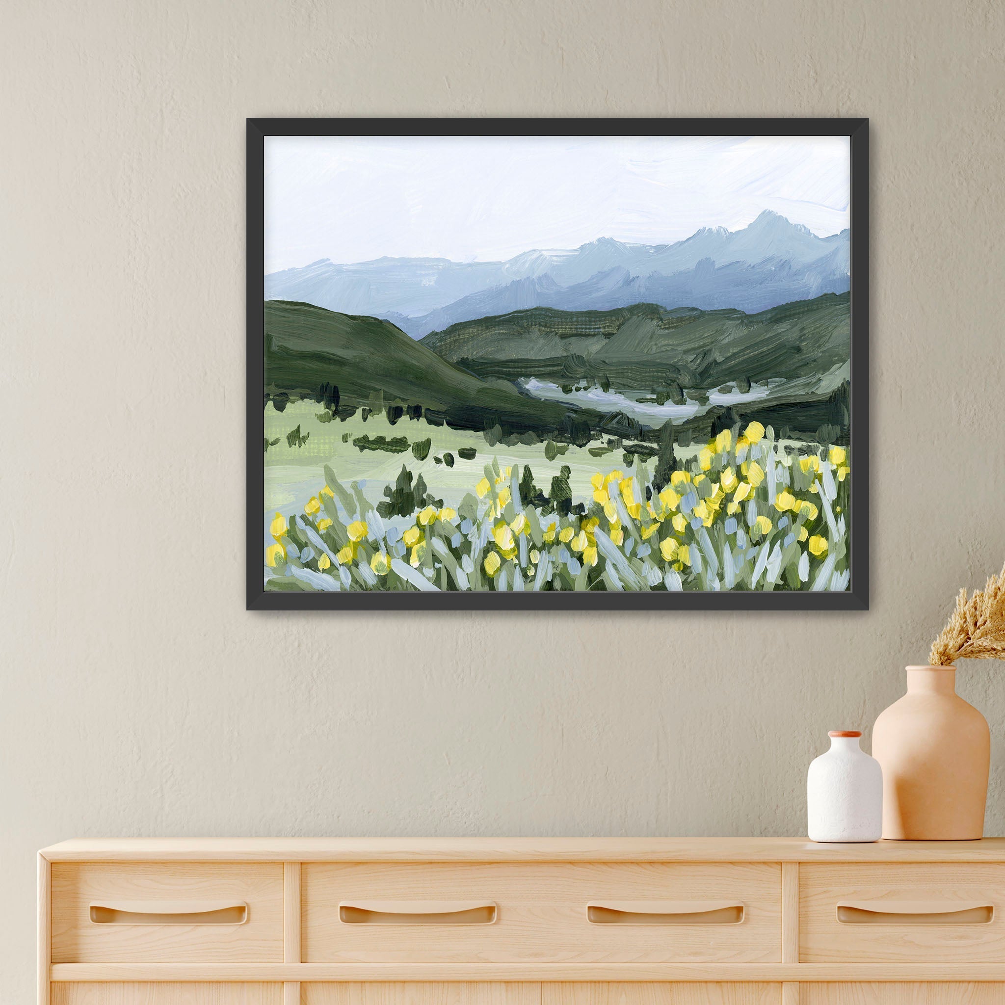 "Wildflower Hike" Art Print