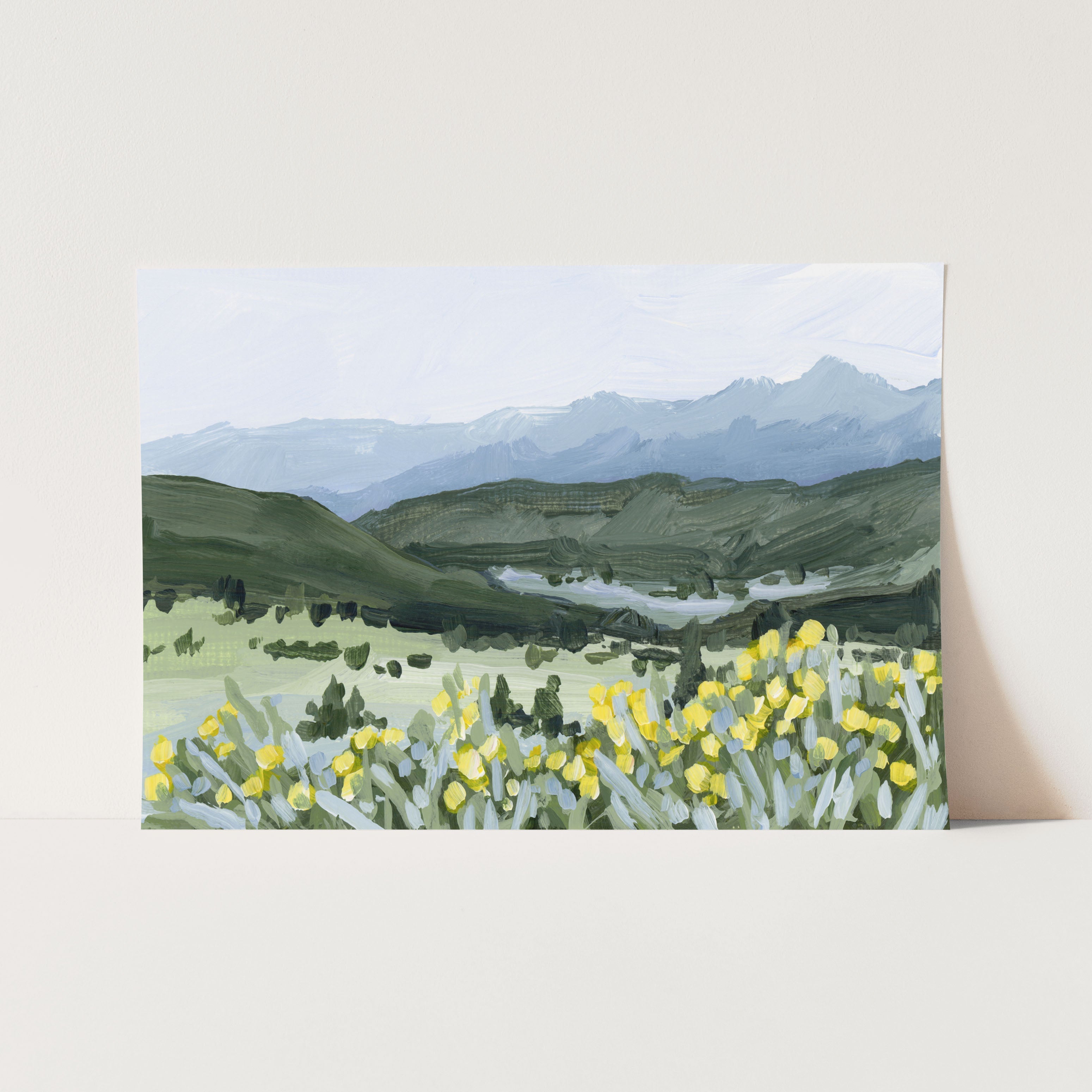 "Wildflower Hike" Art Print