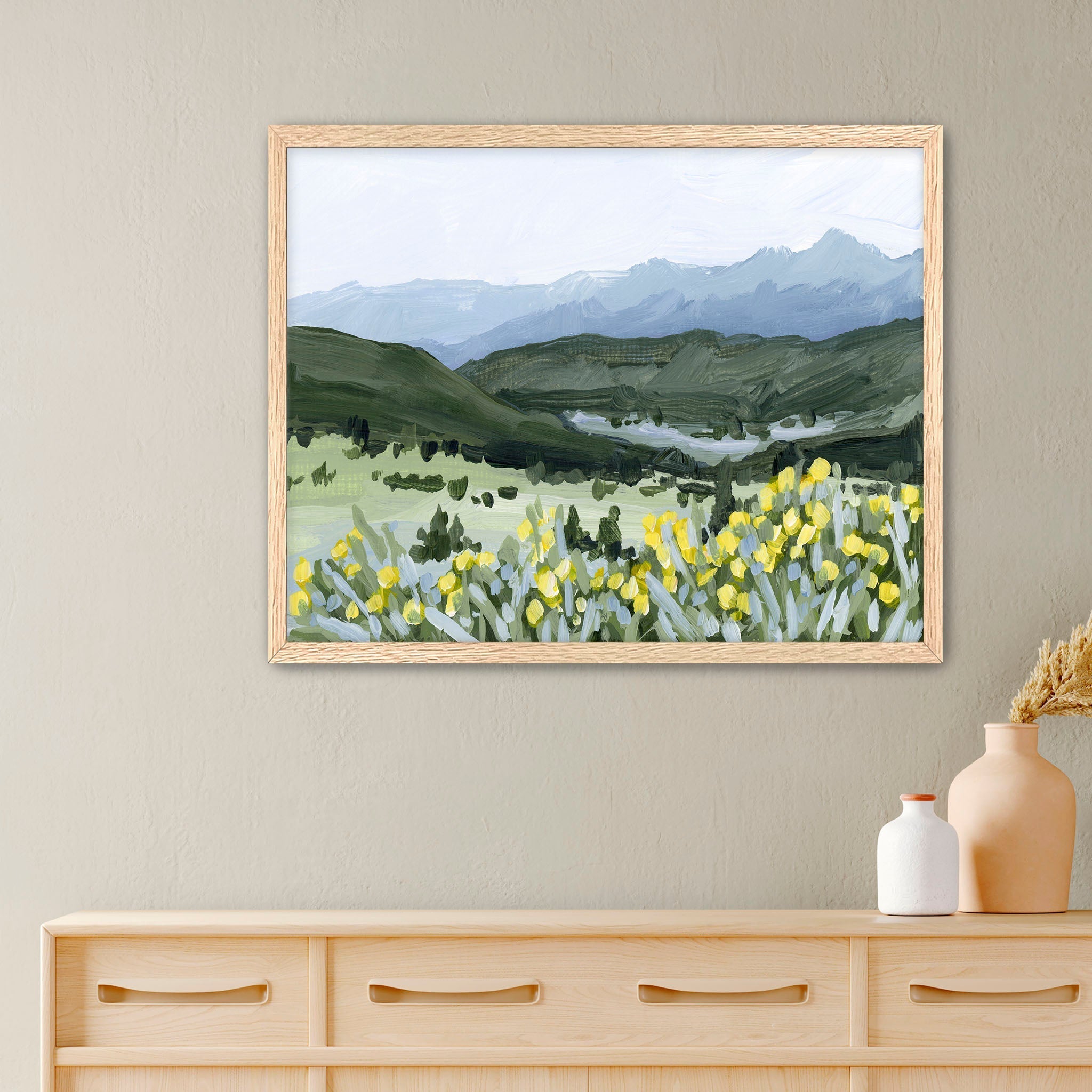 "Wildflower Hike" Art Print