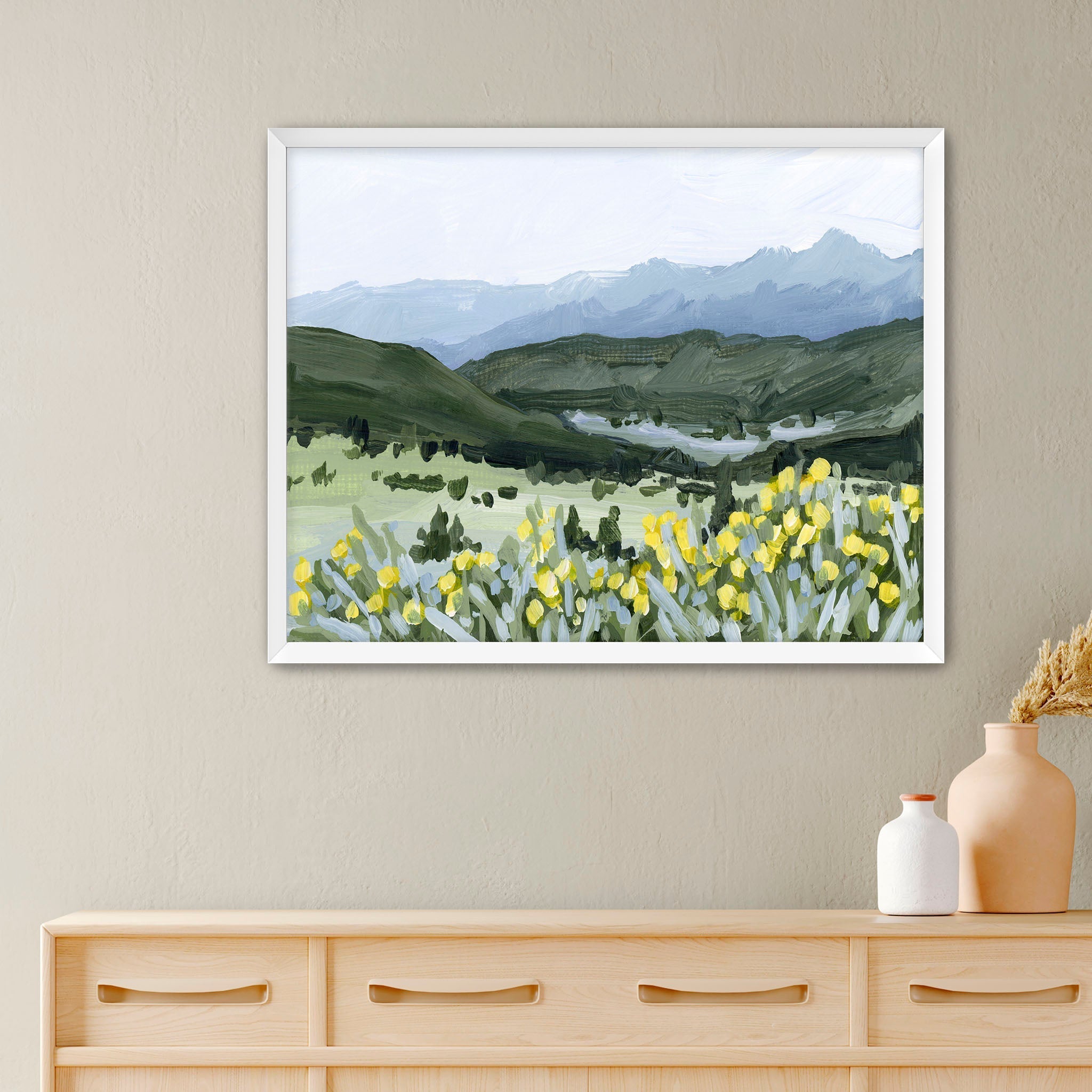 "Wildflower Hike" Art Print