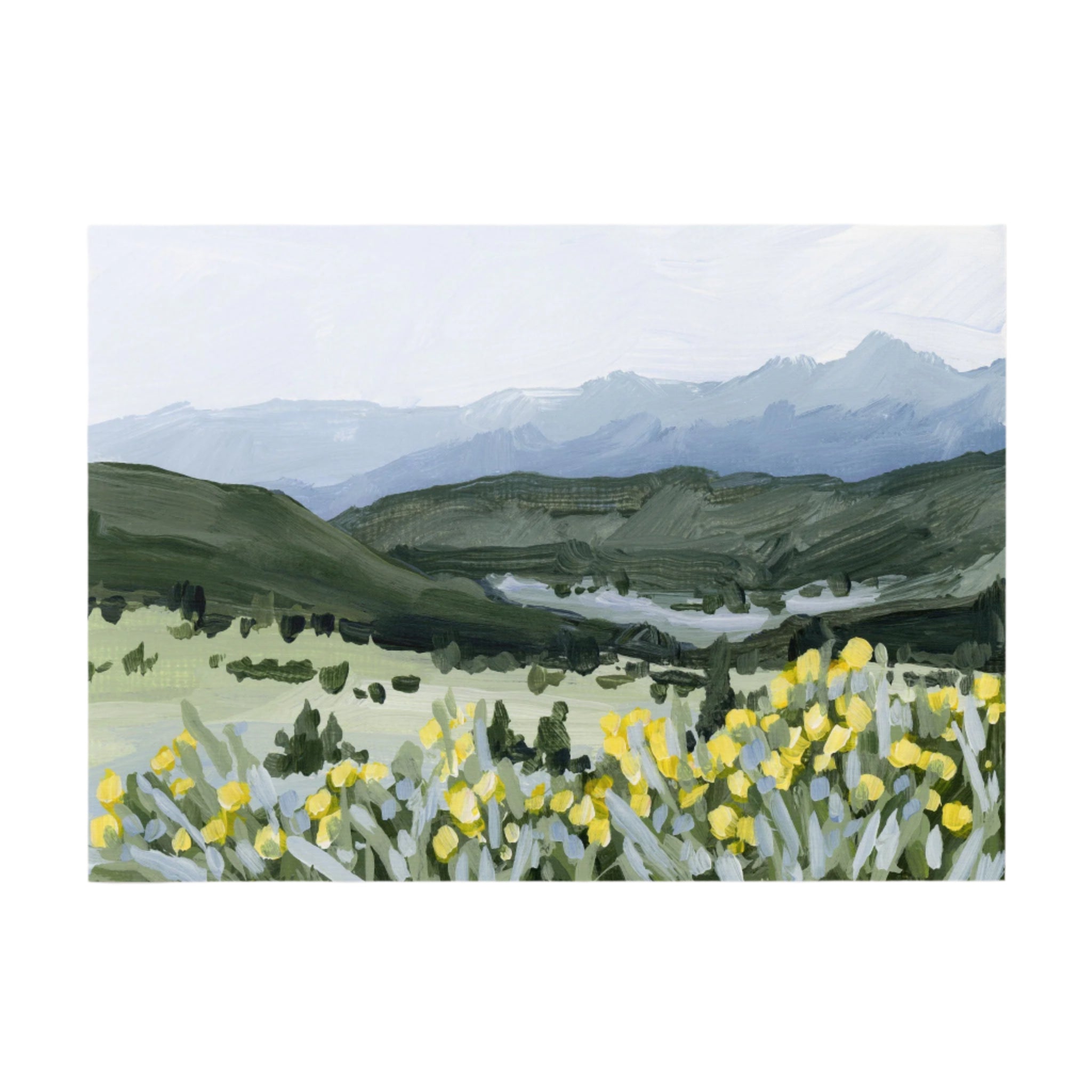 "Wildflower Hike" Art Print