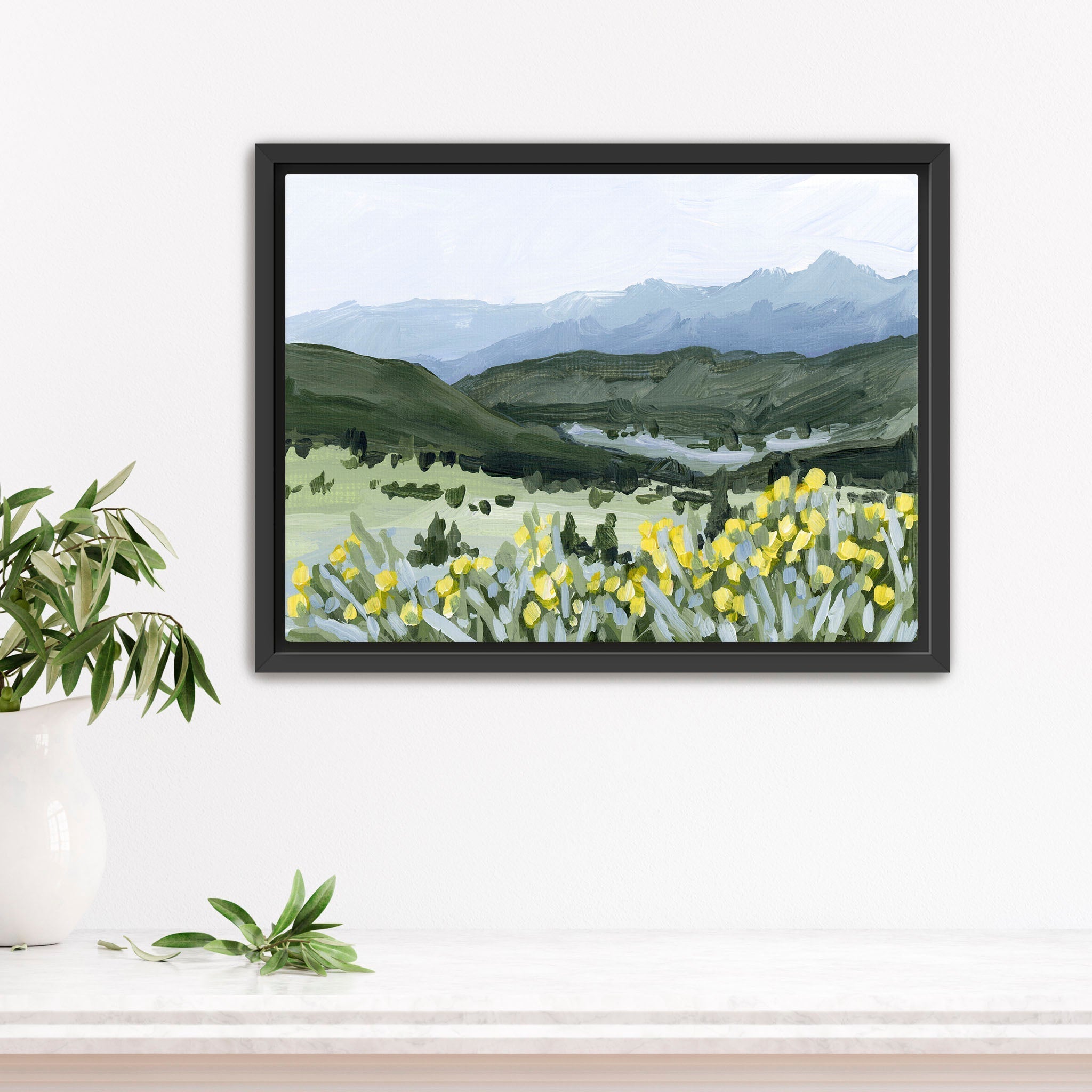 "Wildflower Hike" Art Print