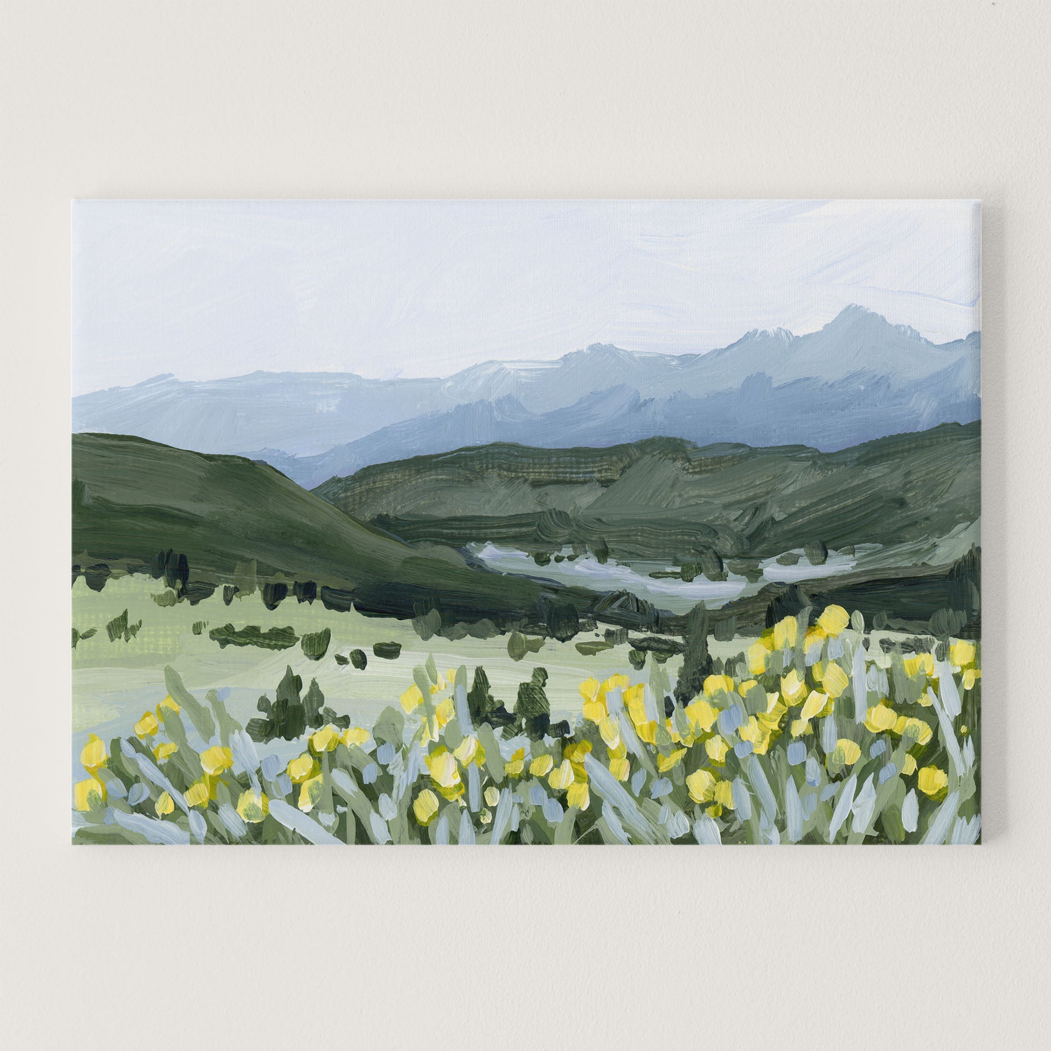 "Wildflower Hike" Art Print