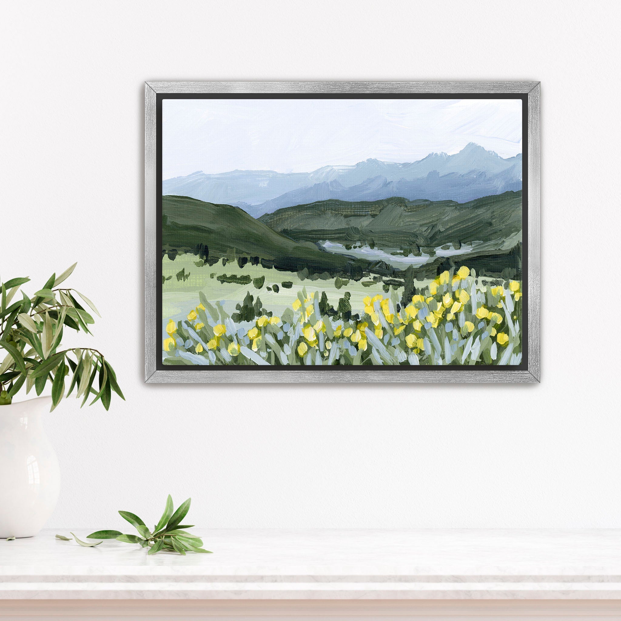 "Wildflower Hike" Art Print