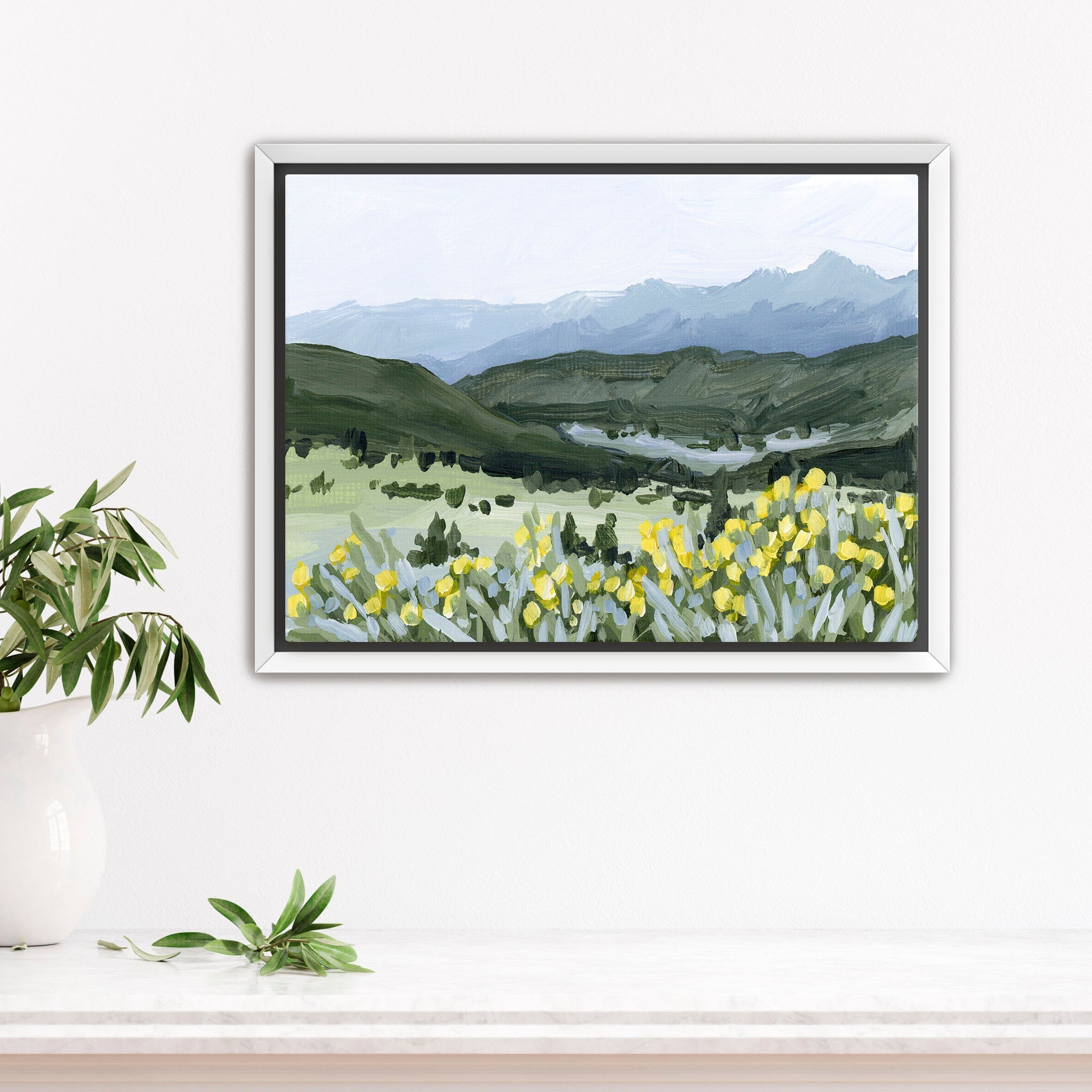 "Wildflower Hike" Art Print