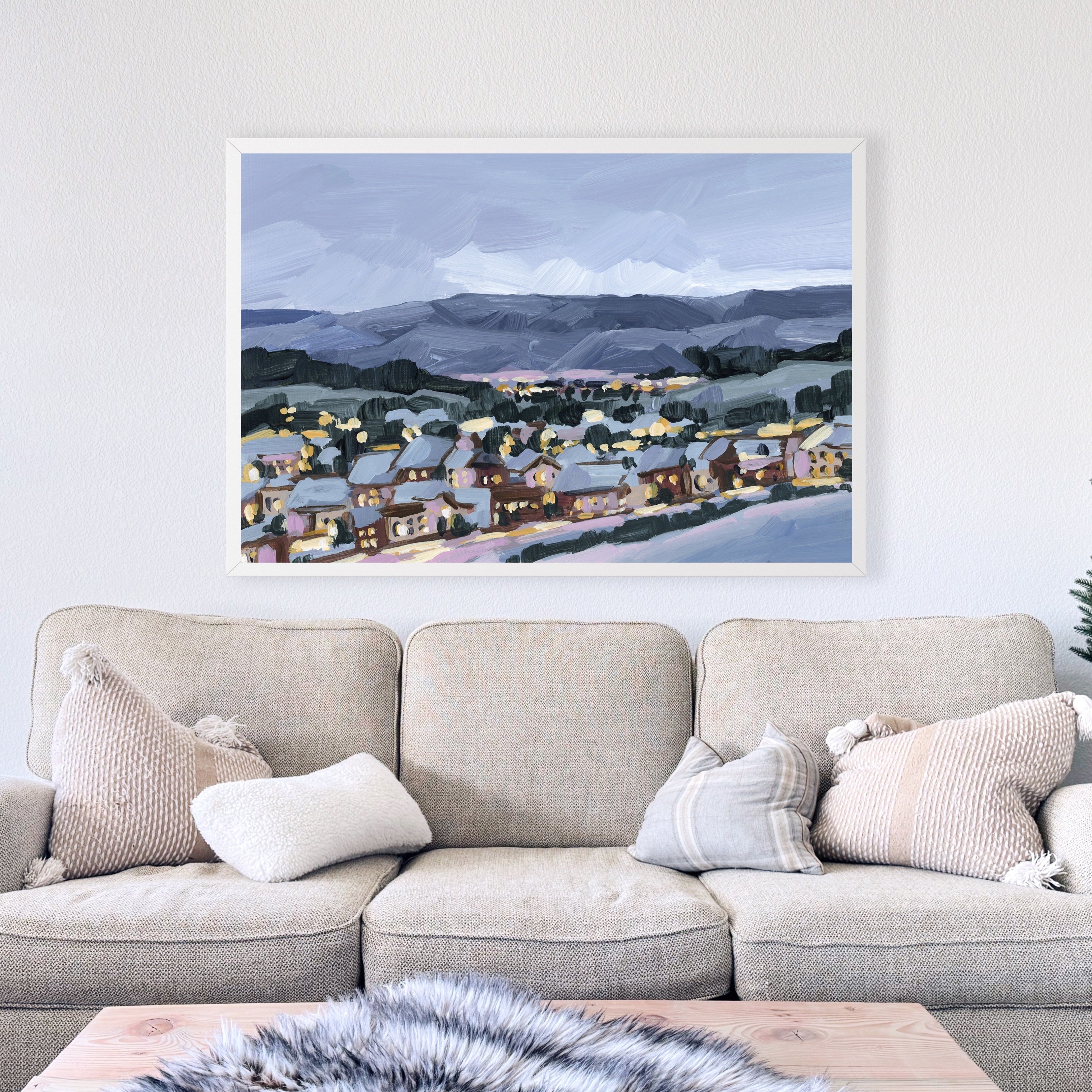 "Winter Village" Art Print