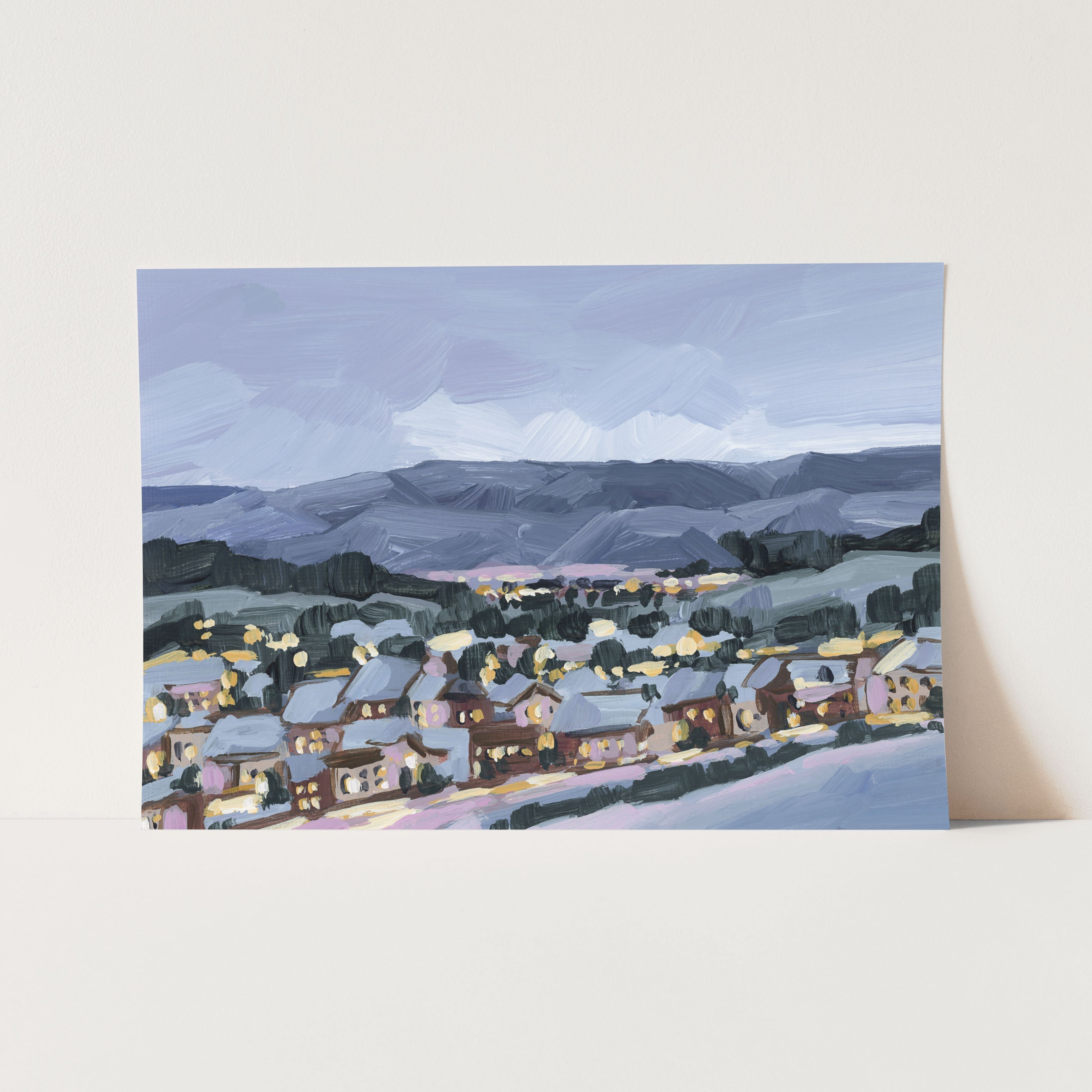 "Winter Village" Art Print