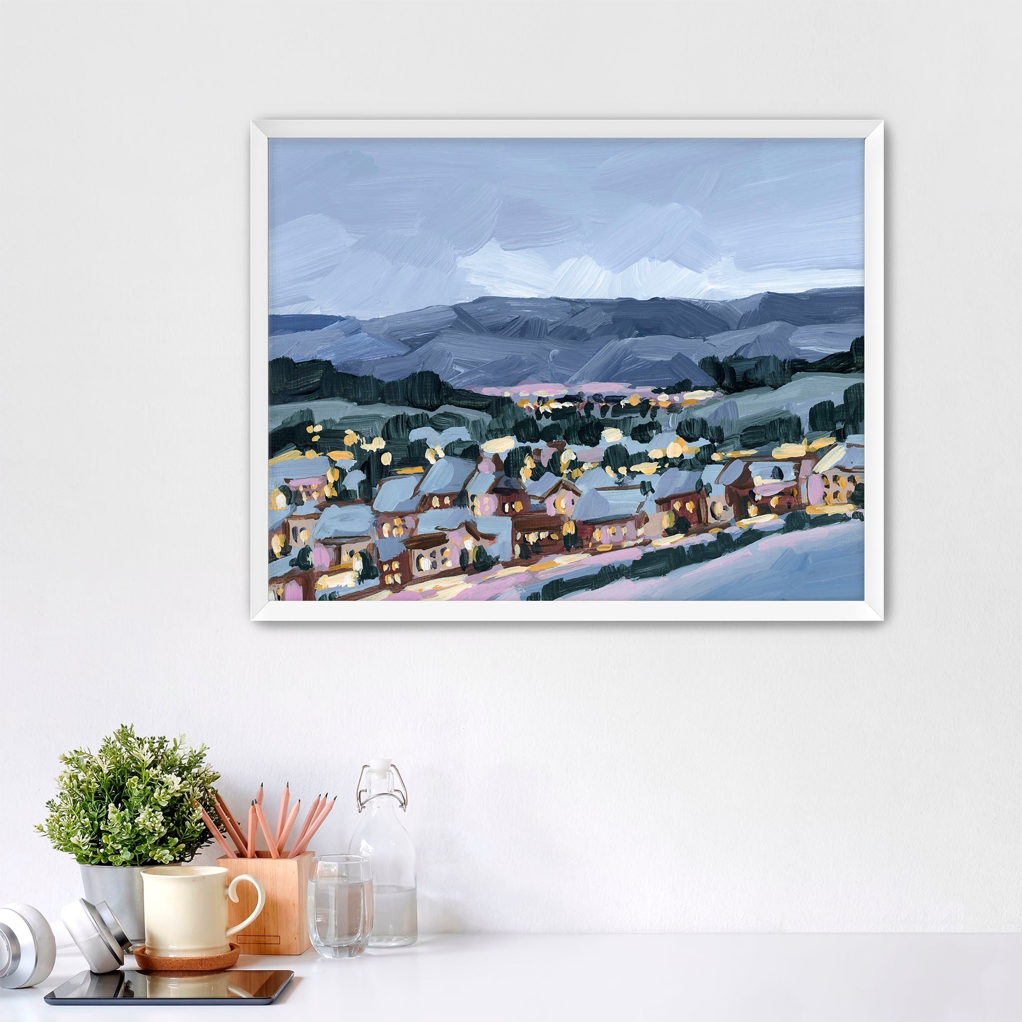 "Winter Village" Art Print