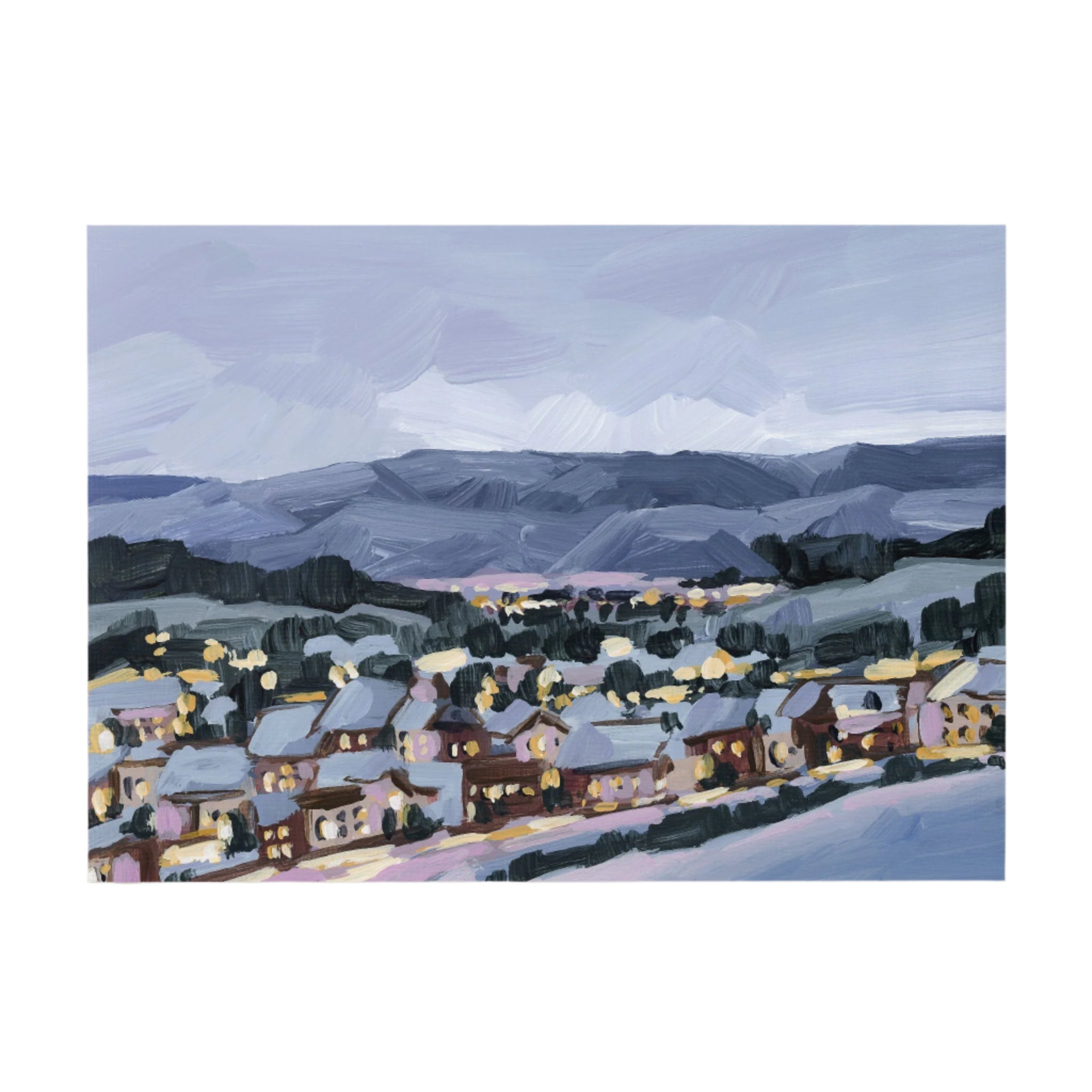 "Winter Village" Art Print