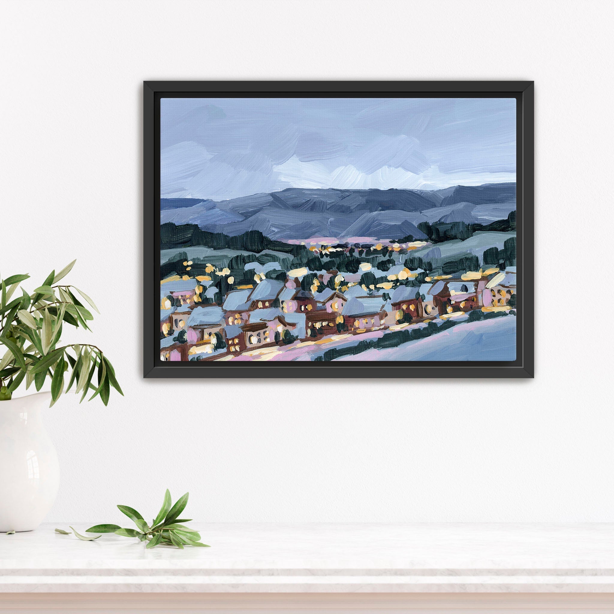 "Winter Village" Art Print