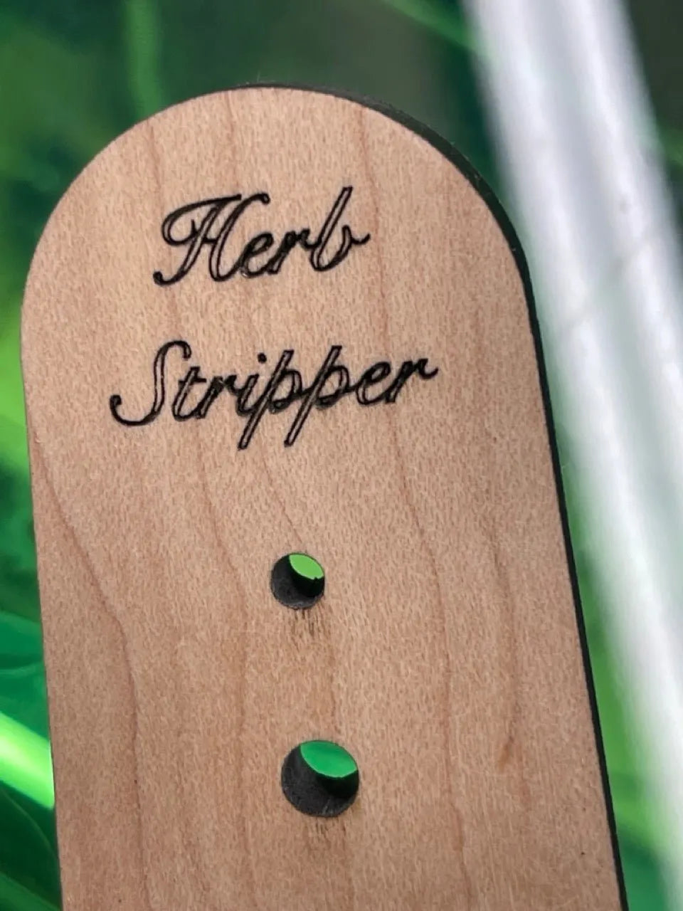 Wooden Herb Stripper - US Made / American Maple