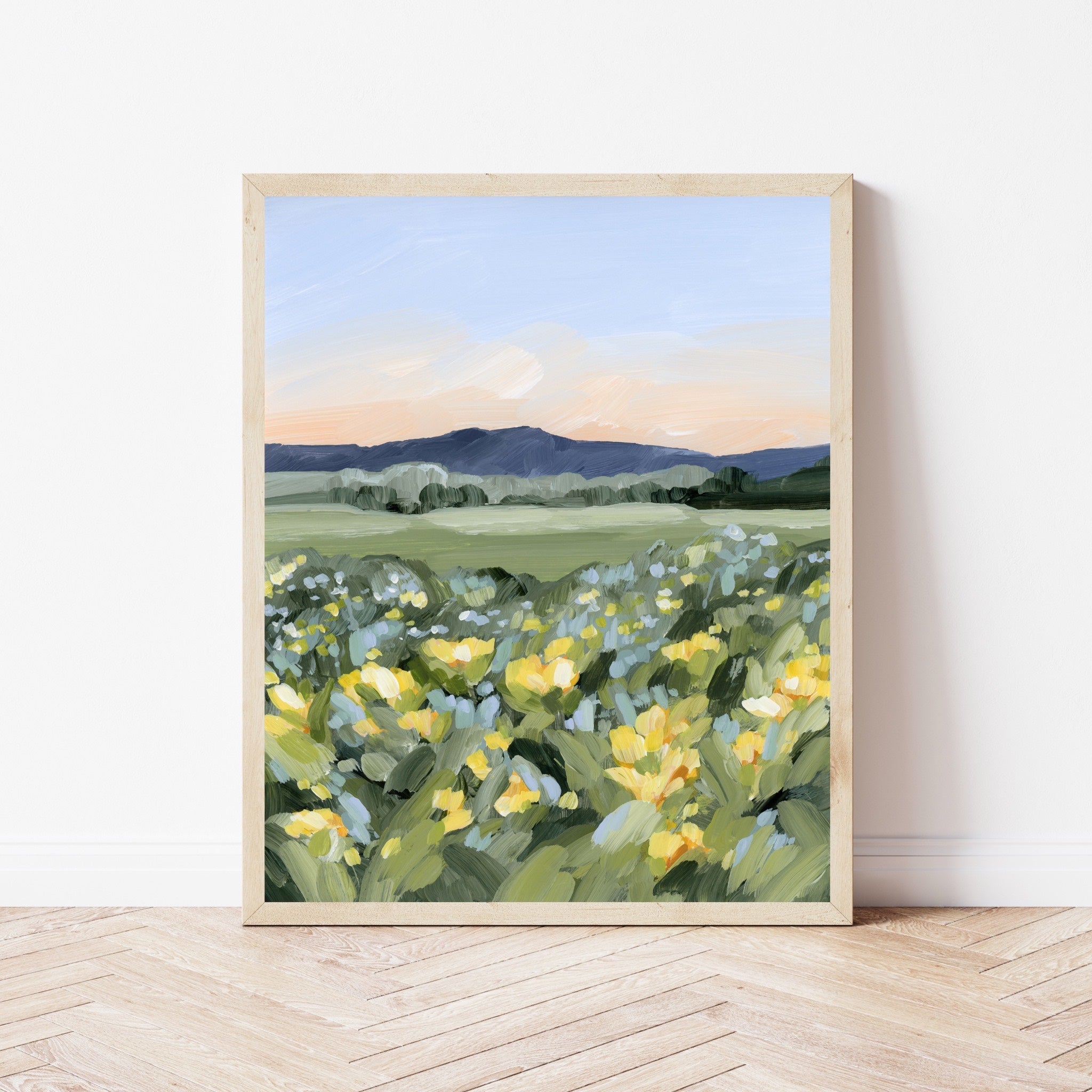 "Yellow Fields" Art Print