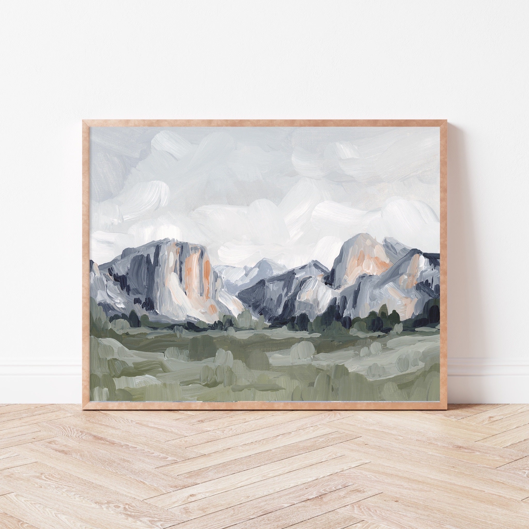 "Yosemite in Blue" Art Print