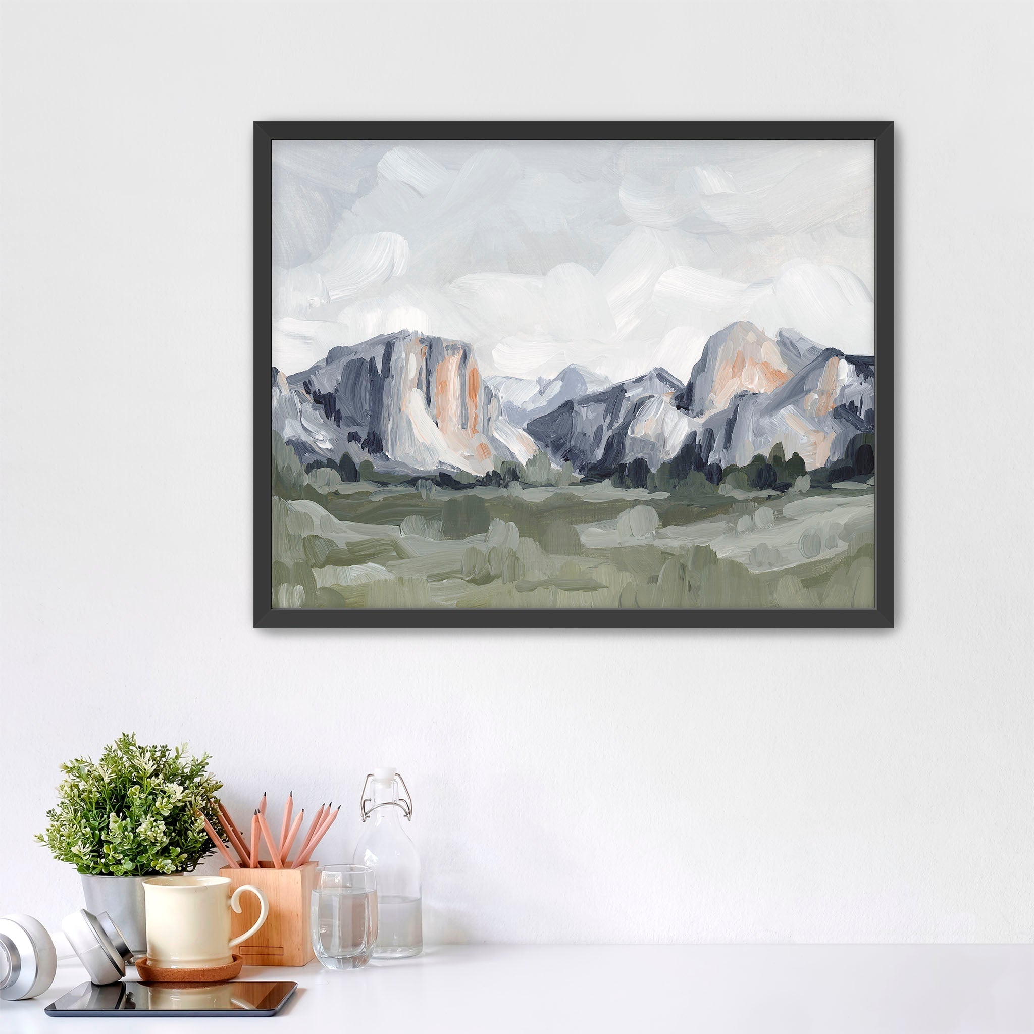 "Yosemite in Blue" Art Print