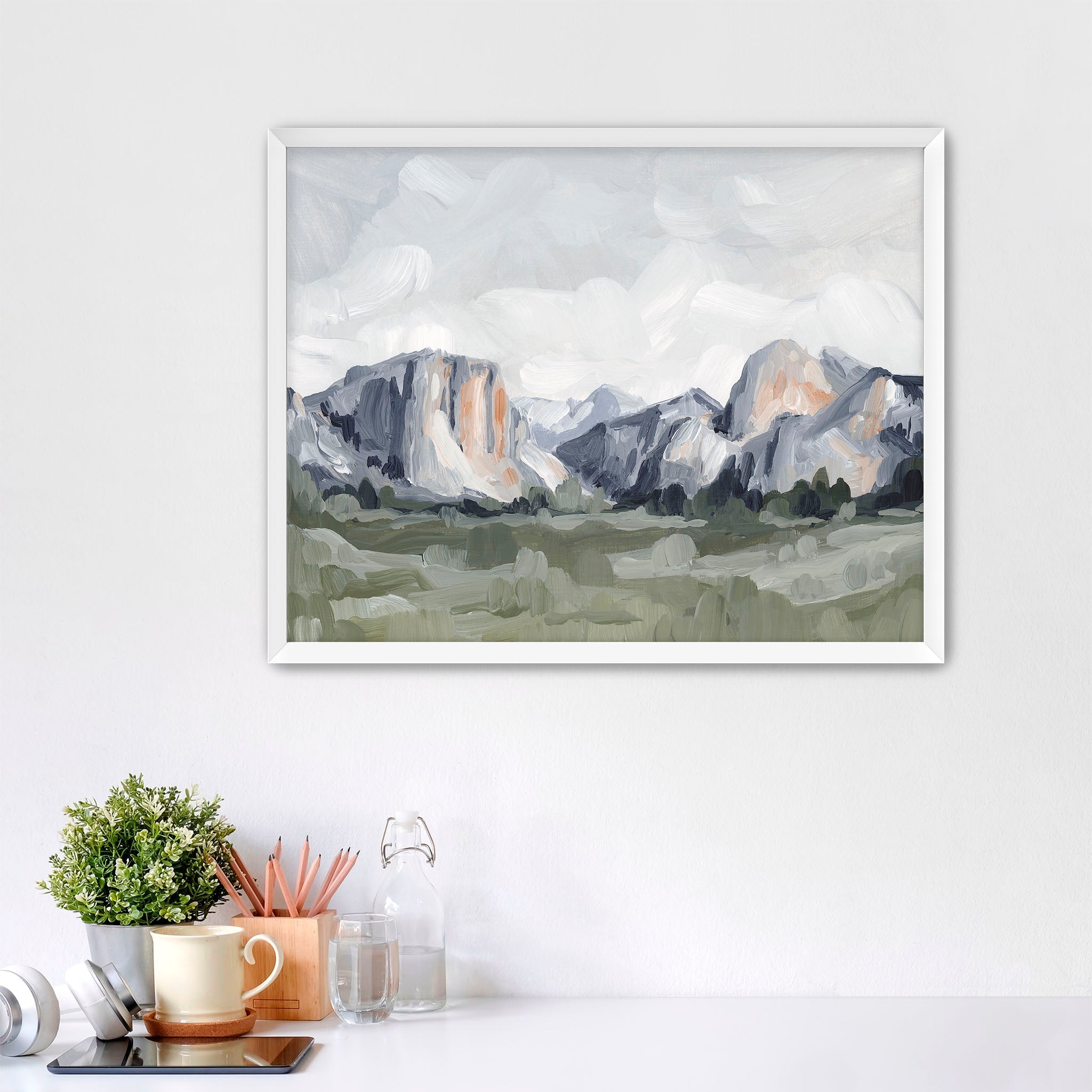 "Yosemite in Blue" Art Print