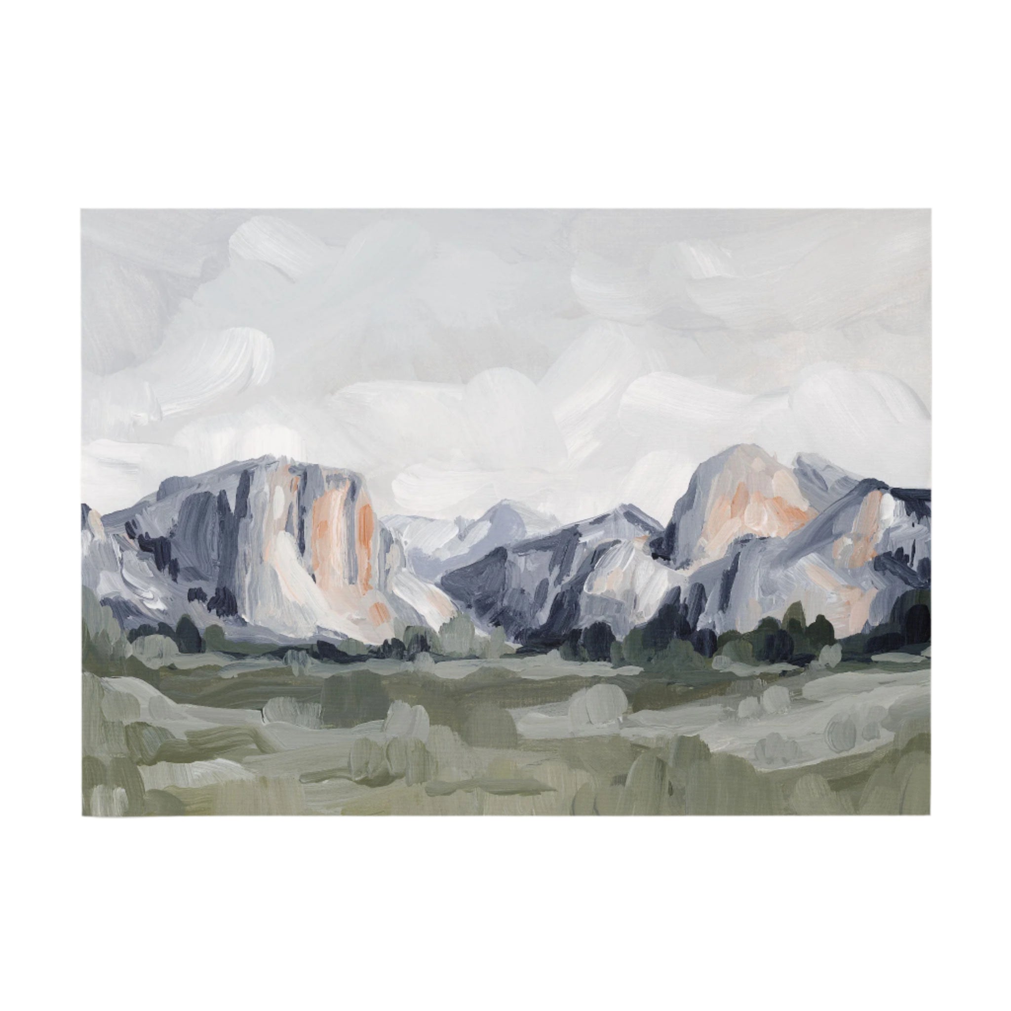 "Yosemite in Blue" Art Print