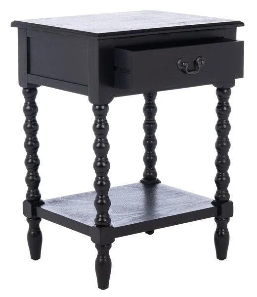 Safavieh Athena Classic Farmhouse Black Accent Table