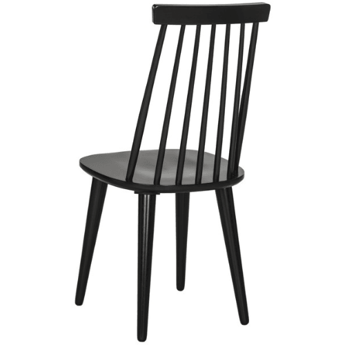 Safavieh Burris Sleek Black Windsor Side Dining Chair