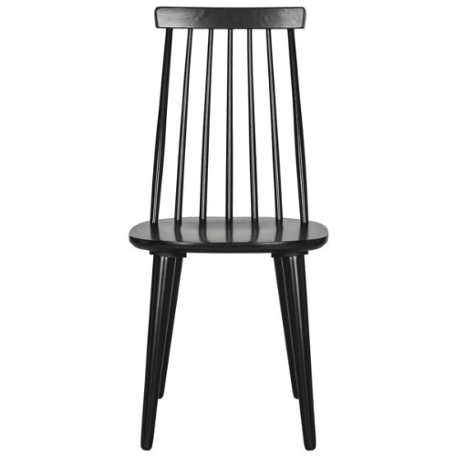 Safavieh Burris Sleek Black Windsor Side Dining Chair