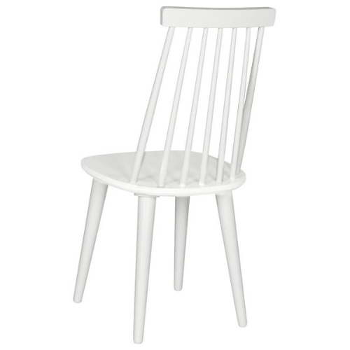 Safavieh Burris Sleek White Windsor Side Dining Chair