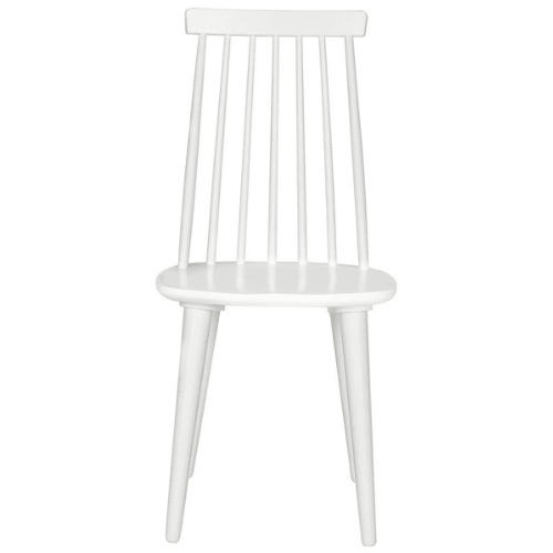 Safavieh Burris Sleek White Windsor Side Dining Chair