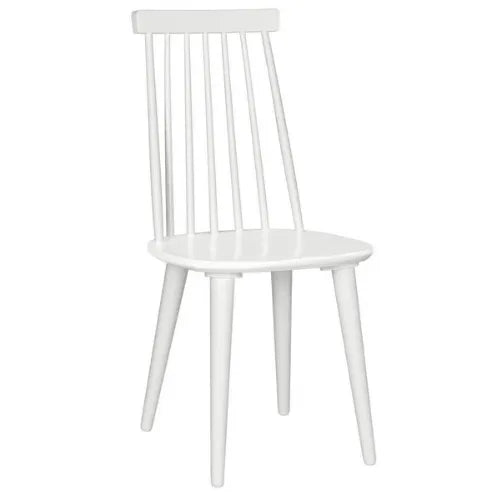 Safavieh Burris Sleek White Windsor Side Dining Chair