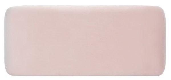 Safavieh Tenko Light Pink Velvet Bench