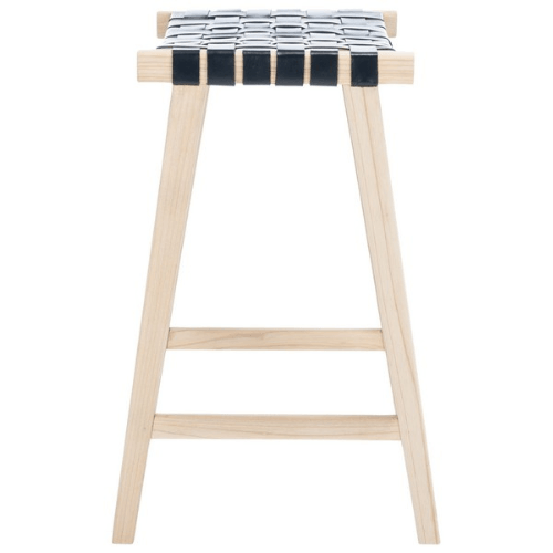 Safavieh Silus Cane White Backless Bar Stool