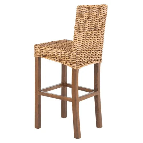 Safavieh Tobie Honey Brown Rattan Bar Stool