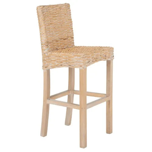 Safavieh Tobie Natural Whitewashed Rattan Bar Stool