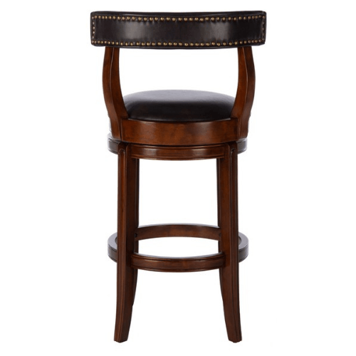 Safavieh Luigi Walnut Brown British Style Bar Stool