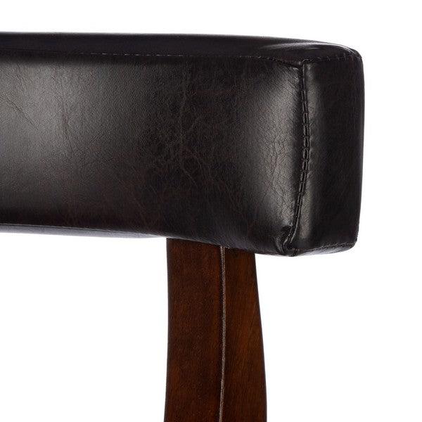 Safavieh Luigi Walnut Brown British Style Bar Stool