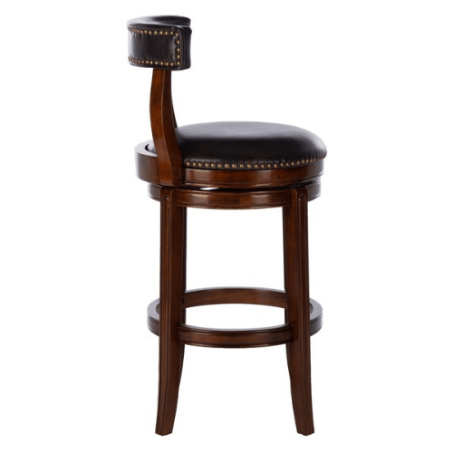 Safavieh Luigi Walnut Brown British Style Bar Stool