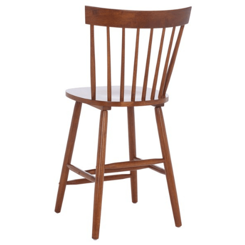 Safavieh Providence Walnut Spindle Back Counter Stool (Set of 2)