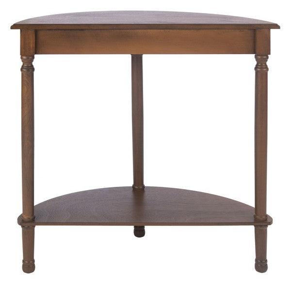 Safavieh Tinsley Brown Half Round Console Table