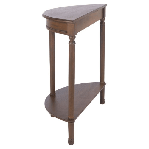 Safavieh Tinsley Brown Half Round Console Table