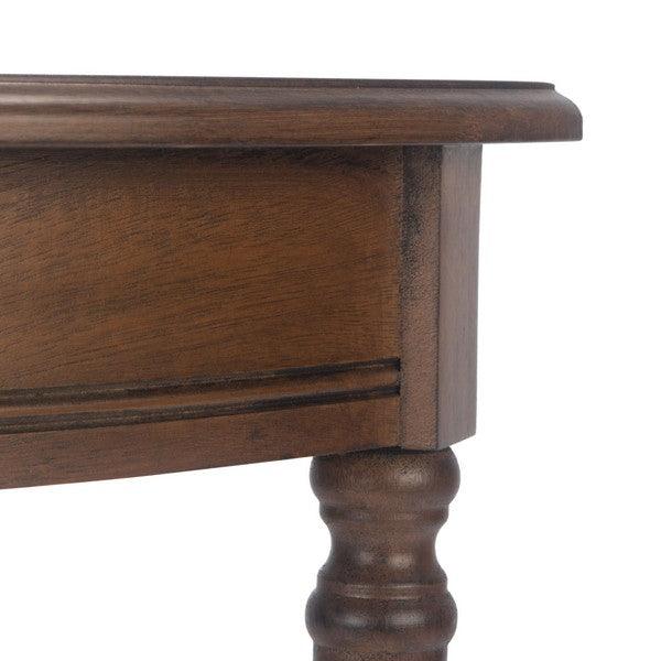 Safavieh Tinsley Brown Half Round Console Table