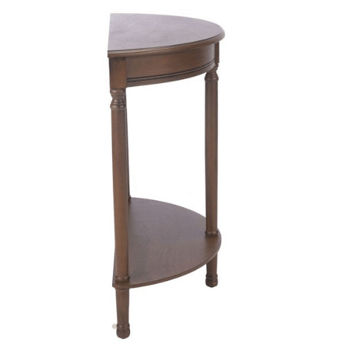 Safavieh Tinsley Brown Half Round Console Table