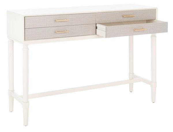 Safavieh Estella White Console Table